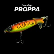 Proppa Plopper Pencil 9.5cm Topwater Lure Fishing Pancing Spinning Tail Bait Gewang Toman Wobbler Ca