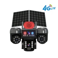 🔥้MY STOCK🔥้ V380 Pro App Triple Lens Solar Powered Outdoor Security Camera 3 Split Screen Live View