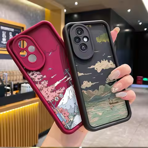 Scenery Aesthetic Mount Fuji Phone Case for Honor Huawei 200 90 Lite Mate 20 Pro Nova 10 SE P20 P30 
