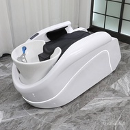 🌊Shampoo Chair Deep Cylinder New Full Electric Massage Couch Beauty Salon Barber Shop Thai Flush Scalp Integrated CM9E