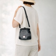 Harris Tweed 羊毛拼接真皮馬鞍包 秋冬暖心側背包