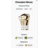 FRAGRANCE WORLD
Champion Money Perfume 100ml

EDP By Fragrance World