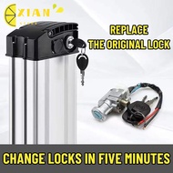 XIANS E-Bike Battery Lock Universal Scooter Motorcycle Refitting Parts Electric Bicycle Charger