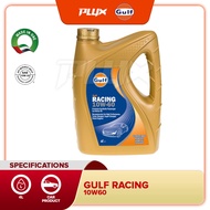 GULF Racing 10W-60 (4L) - Premium Fully-Synthetic Passenger Car Motor Oil (10W60)