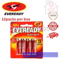 EVEREADY AA/AAA Battery Heavy Duty R6 Batteries 1015 12cards per box