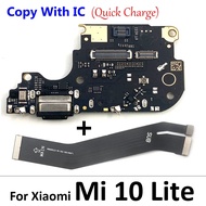 ปลั๊กเชื่อมต่อบอร์ดชาร์จยูเอสบีสำหรับ Xiaomi Mi 8 9 Se 9T 10T Mi10T Mi11T 11 11T 12T Pro Lite สายพานเมนบอร์ดสายแพ