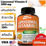 Lypo spheric vitamin c  Liposomal vitamin c วิตามินซี 1600 mg อาหารเสริมวิตามินซี Nutriflair วิตามินซี 1000 mg lyposomal vitamin c ดีกว่า วิตามินc blackmore