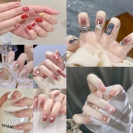 24Pcs Fake Nail Stickers /Jelly Gel/Nail Stickers/glue/Nail Glue