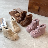 Girls Bow Snow Boots Fur Boots Fleece Warm Short Boots