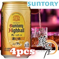 三得利 - Highball 角瓶（濃） ALC 9% 350ML X 4（4901777349070-4PCS）