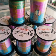 X8 PE FARAMIS X8Braid 300M LENGTH MULTICOLOUR