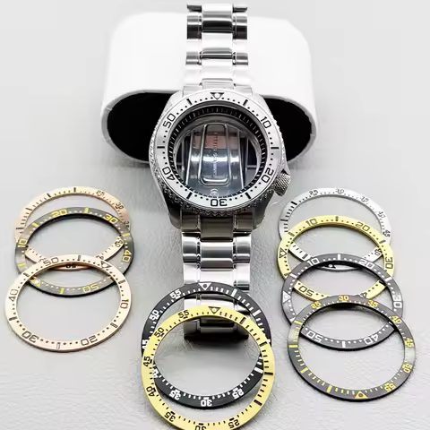 42mm SKX007 Watch Case Sapphire Crystal Glass Fits NH35 7S NH36 4R Movement 28.5mm Dial 38mm*31.5mm 