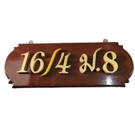 Teak House Number Sign 3 Inch Numbers Choose To Change Size 47 X 17 Cm. Letters Total No More Than 7