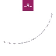 HABIB Diamond Bracelet in 375/9K White Gold 681550724(WG)