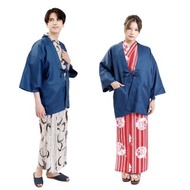 旅館羽織 男女兼用 日本 和服 羽織 外套 罩衫 藍 単品