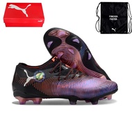 Football shoes FG 39-45EUR men's outdoor knitted black purple pattern durable soccer shoes
