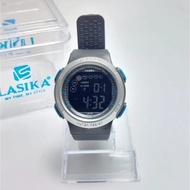 Free Box Exclusive - Jam Tangan Pria Wanita Sport Lasika L-8145 Digital Waterproof Tali Rubber ( BI