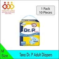 Tena Dr. P Adult Diapers (1 Pack) - Size M (10x1) / L (8x1) / XL (8x1)