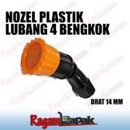 Nozel  / Nozzle sprayer 4 Lubang bengkok