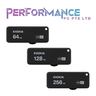 KIOXIA TransMemory U365 USB3.2  Gen 1 R150 USB Flash Drive 64GB/128GB/256GB Black (5 YEARS WARRANTY 