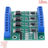 VIOLETLILAC 4‑Way MOS Tube Module, PWM 3-20V 0~1KHZ Field Effect Tube Module, Electronic Circuit YYN