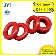 Red silicone O-ring sealing ring CS5.3mm*ID38.7-300mm waterproof ring high temperature resistant sea