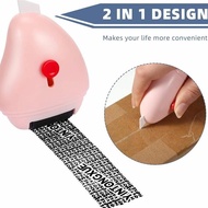 CUTTER 2in1 Roller Stamp Eraser Address Identity Protection
