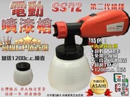 大全配3M口罩+護目鏡+電動噴漆槍+噴壺*2 可刷卡分期2018最新日本ASAHI 二代雙噴頭SS72電動噴槍TM-71