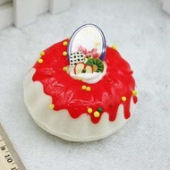 Realistic Round Cream Cake PU Squishy Toy Model