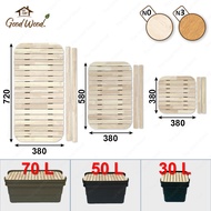 Wooden Top Camping Box (Not Including Box) For Index 30L/50L/65-70L Para Wood Storage Storage Box