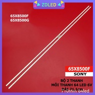 SONY TV LED BAR 65X8500F 65X8500G ST0650A68_64LED 100% NEW SET OF 2 BARS EACH BAR 64 LED 6V LENGTH 7