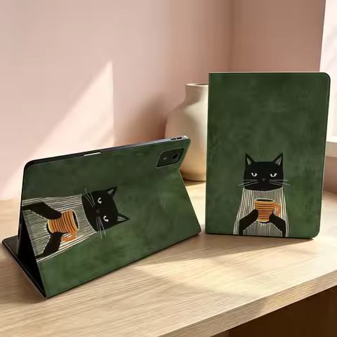 Art Design Black Cat For Lenovo Xiaoxin Lenovo Tab Pad Pro Plus K11 P12 M10 Legion Y900 Y700 Inch Ta