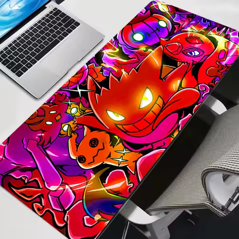 Computer Varmilo Keyboard Mouse Pad Pokemon Pikachu Anime Gaming Accessories Table rug XXL Gamer Car
