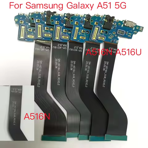 1pcs Ori New Charging Port Board For Samsung Galaxy A51 5G A516N A516U Mobile Phone Flex Cables Repl