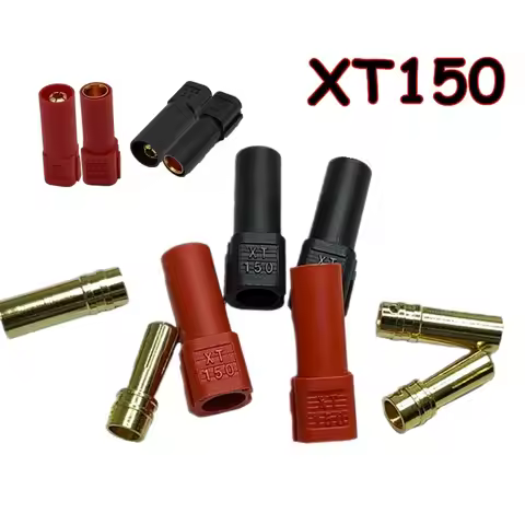 XT150 Male Female Adapter Plug XT150 Connector High Rated Amps for FPV Racing RC LiPo Battery Gold B