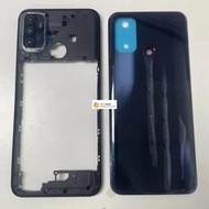 Ebest-For OPPO A53S A53 4G CPH2139 CPH2135 Full Housing Case Middle Frame Battery Back Cover Rear Wi