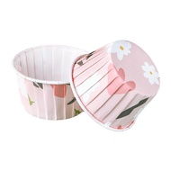 Colorful Cute Cake Paper Cups, Baking Cups, Rolled Coated Cups Edge Paper Temperature L9c4