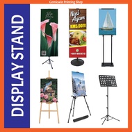 Display Stand (Adjustable) Bunting Stand, Tripod Stand, Banner Stand, KT Board, Easel Stand, Wood Easel, Music Book