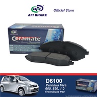Ceramate Front Brake Pad - Perodua Viva 660, 850, 1.0 - D6100 (1set)