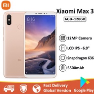 Xiaomi Max 3 Smartphone 6.9 Inches 6GB RAM 128GB ROM Fingerprint 4G Android Smart Phone  Qualcomm Snapdragon 652 90% New Used