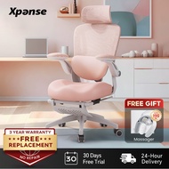 Xpanse Xharbor Pink Ergonomic Office kerusi Gaming Chair With 3-level adaptive lumbar support