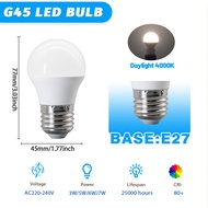 GATETOP | AC220V-240V Mini G45 E14 E27 B22 LED Bulb 3W 5W 6W 7W Eco-Friendly Energy Saving Bulb Non-