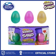 Kinetic Sand Kinetic Egg-citing 3 Pack with Reusable Egg Container with 60oz Kinetic Sand Toys