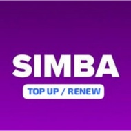 Simba Renew Plan / Main Wallet Top Up / Recharge $12, $20, $30