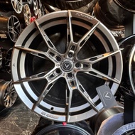 K-II 5235 17X7.5 / 18X8.5, 5H112/114.3/5H100 B/HB NEW SPORT RIM (PRICE FOR 1 SET)