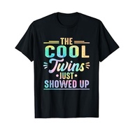 Men's cotton T-shirt The Cool Twins Just Showed up Funny Twins T-Shirt Fast Shipping 4XL , 5XL , 6XL