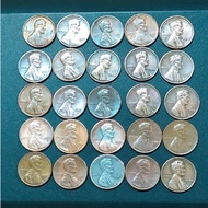 US Memorial 1 Cent Coins 1980s -2000s ( 25 Coins )