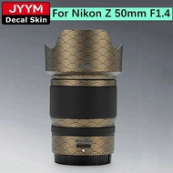 Customized Sticker For Nikon NIKKOR Z 50mm F1.4 Decal Skin Camera Lens Vinyl Wrap Film Protector Coa
