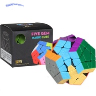Premium Borderless MEGAMINX 3x3 Brick Transformation Rubik's Cube - 12-Sided Smooth Rotating Rubik's