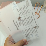 Cash Envelope 24 Weeks Saving Challenge Matte Lamination size A6